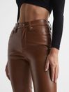 Reiss Caramel Good American Good American Better Than Leather Good Icon Pants