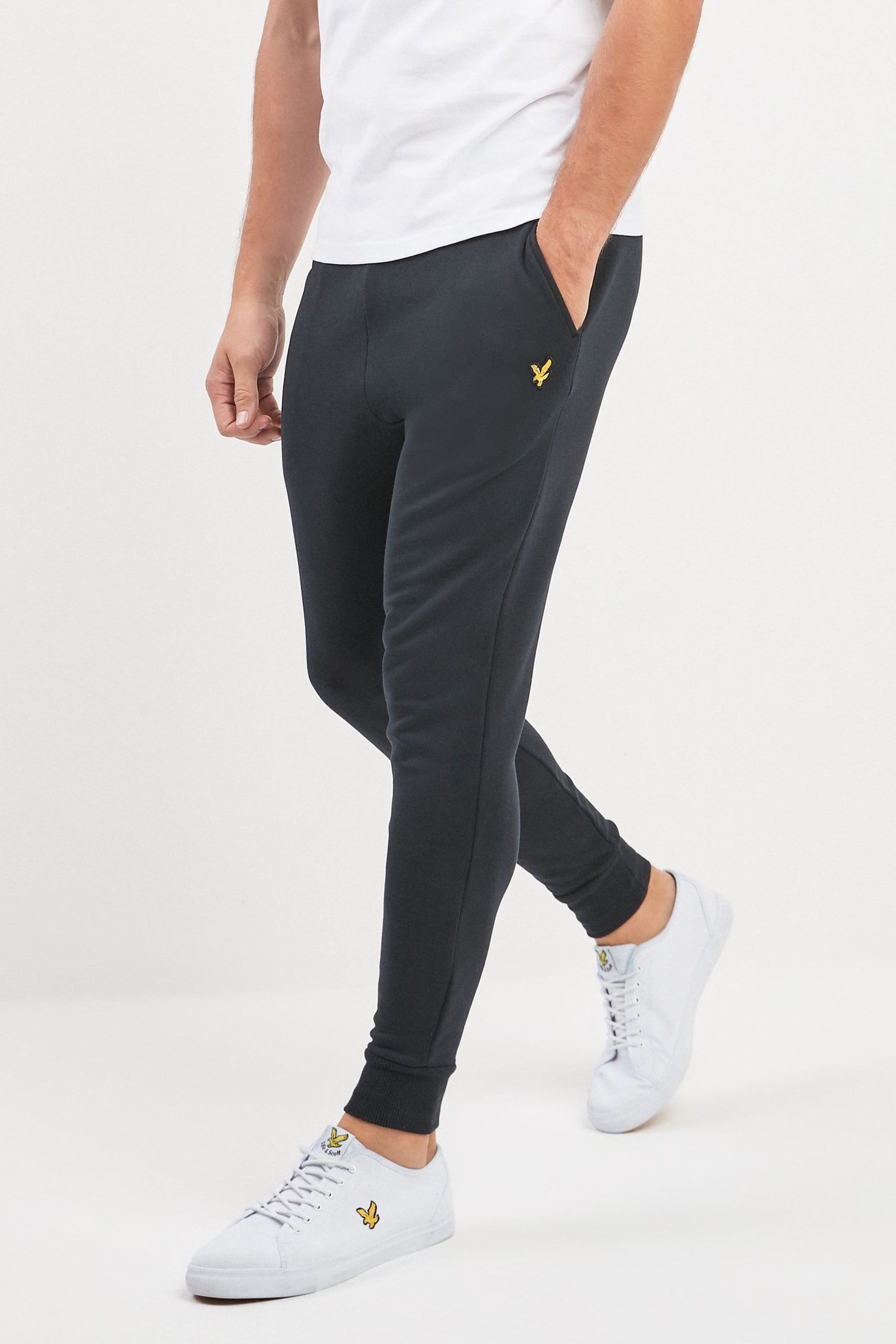 Lyle and scott sales black joggers