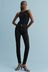 Fashionkilla knitted high neck midi body-conscious dress in black