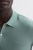 Reiss Sage Peters Slim Fit Garment Dyed Embroidered Polo Shirt