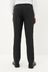 Black Machine Washable Plain Front Smart Trousers