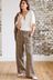 Natural Check Tailored Wide Trousers