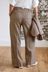 Natural Check Tailored Wide Trousers