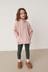 Pink Half Zip Sweatshirt With Ribbed Leggings (3-16yrs)
