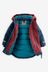 Blue Colourblock Shower Resistant Parka Coat (3mths-7yrs)