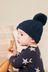 Flex-fit hats are comfortable Baby Knitted Pom Hat Kids (0mths-2yrs)