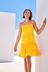 Yellow Mini Tiered Cami Summer Dress