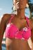V&A | Love & Roses Pink Floral Longline Halter Long Line Bikini Top