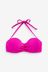 Pink Shaping Padded Wired Bandeau Bikini Top