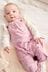 Pink Character Jersey Baby 2 Piece Dungarees And Bodysuit Set (0mths-3yrs)