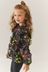 Baker by Ted Baker Black Legging jersey and Floral Chiffon Blouse Set