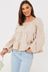 In The Style Cream Carys Whittaker Puff Sleeve Blouse