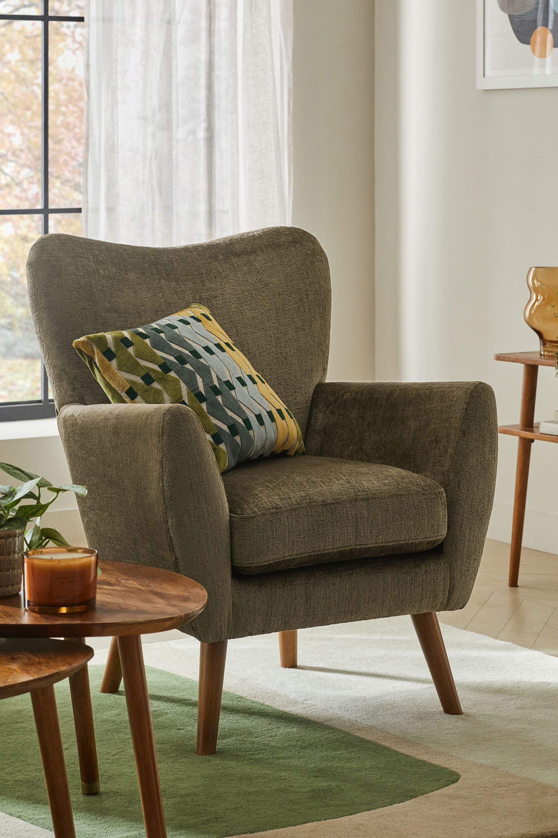 Next store green armchair