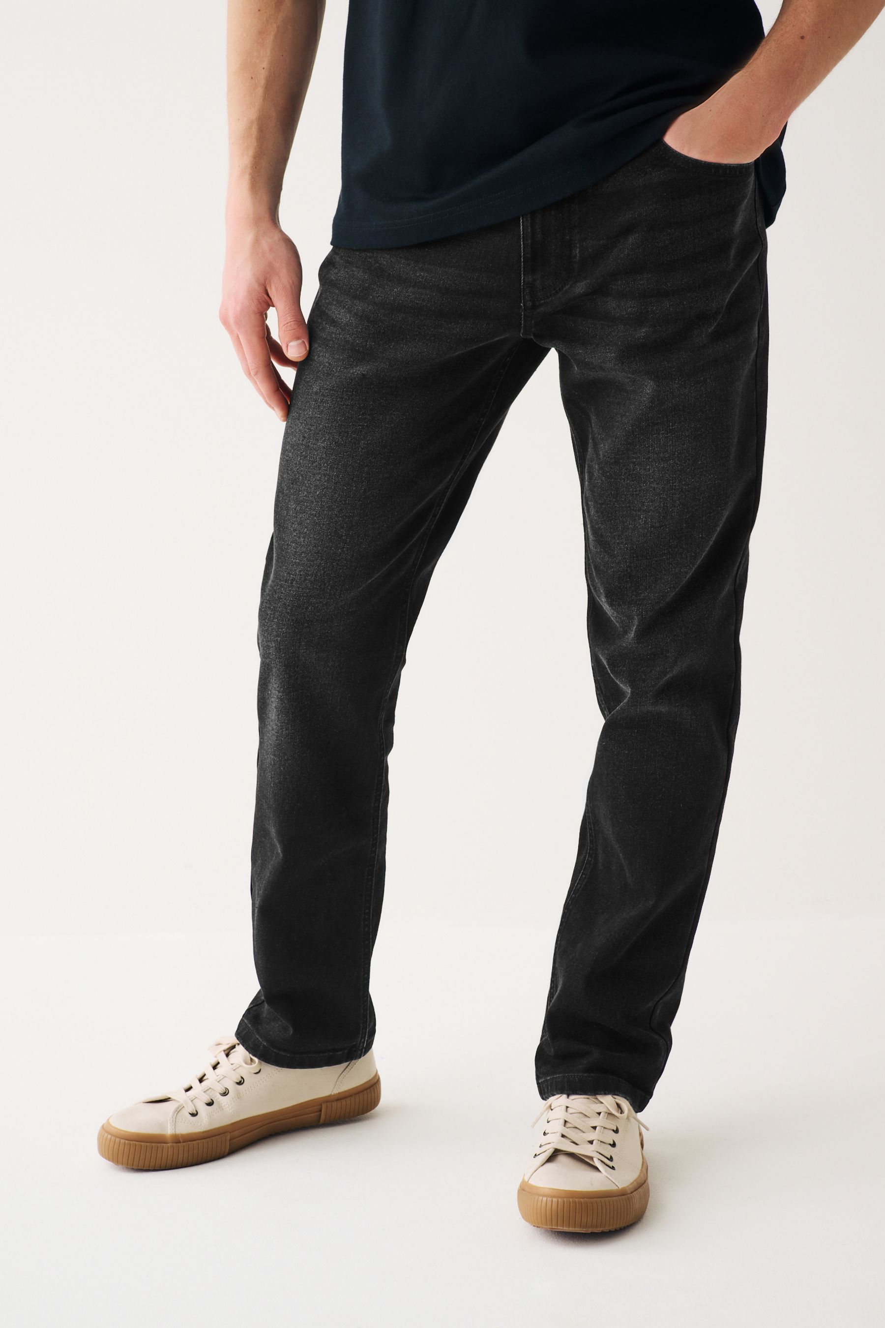 Buy Black Slim Essential Stretch Jeans from the Next UK online shop