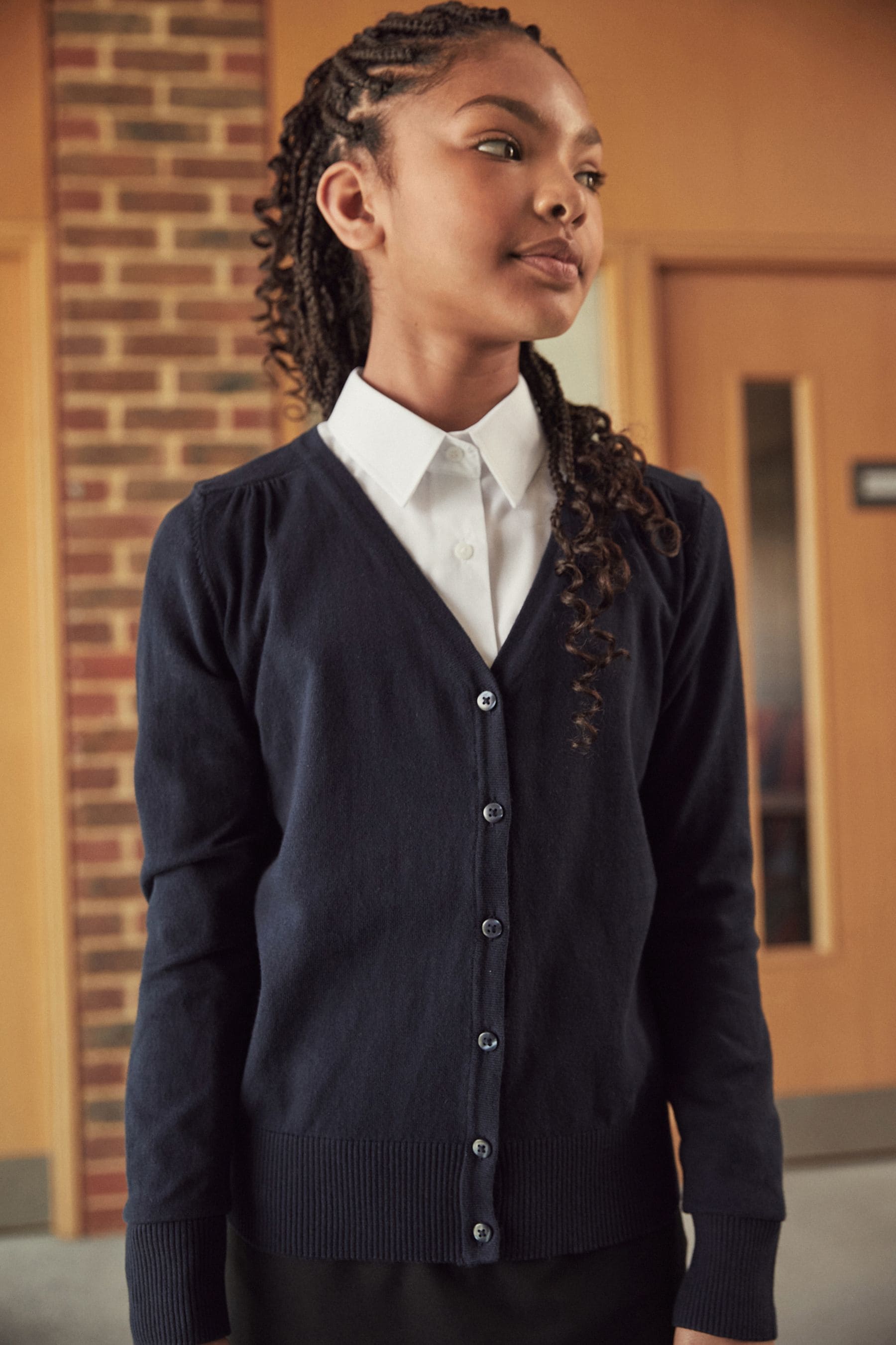 Black and blue cardigan sales