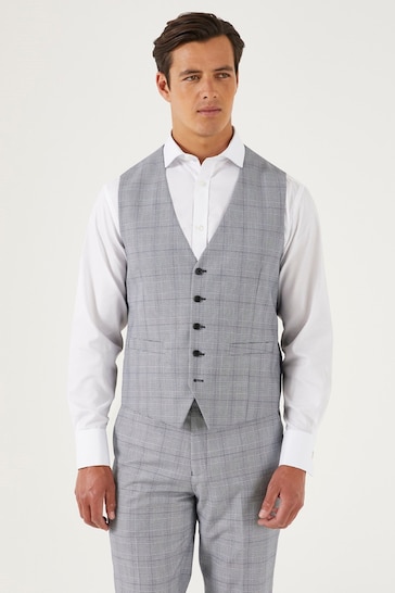 Skopes Anello Check Suit Waistcoat
