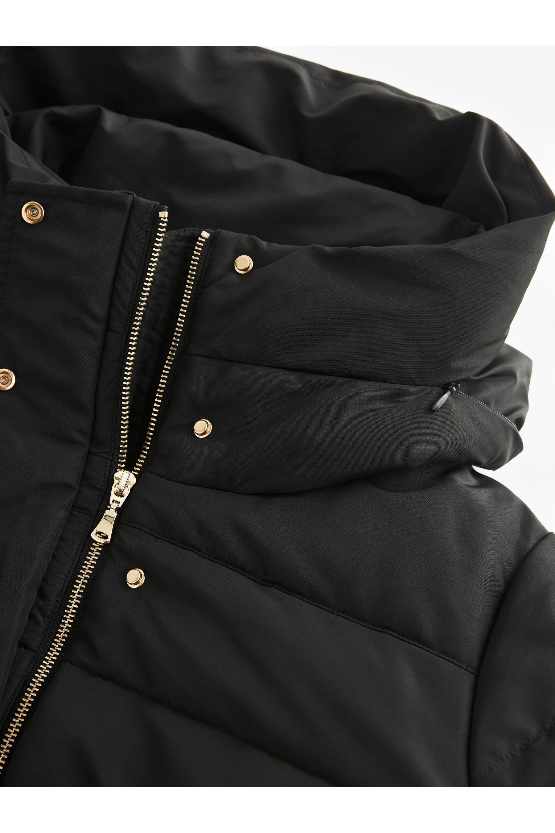 Buy Black Shower Resistant Padded Coat from the Next UK online shop