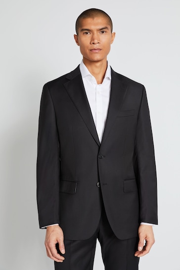 Buy MOSS x Cerutti Black Tailored Fit Twill Suit: Jacket from the Next ...