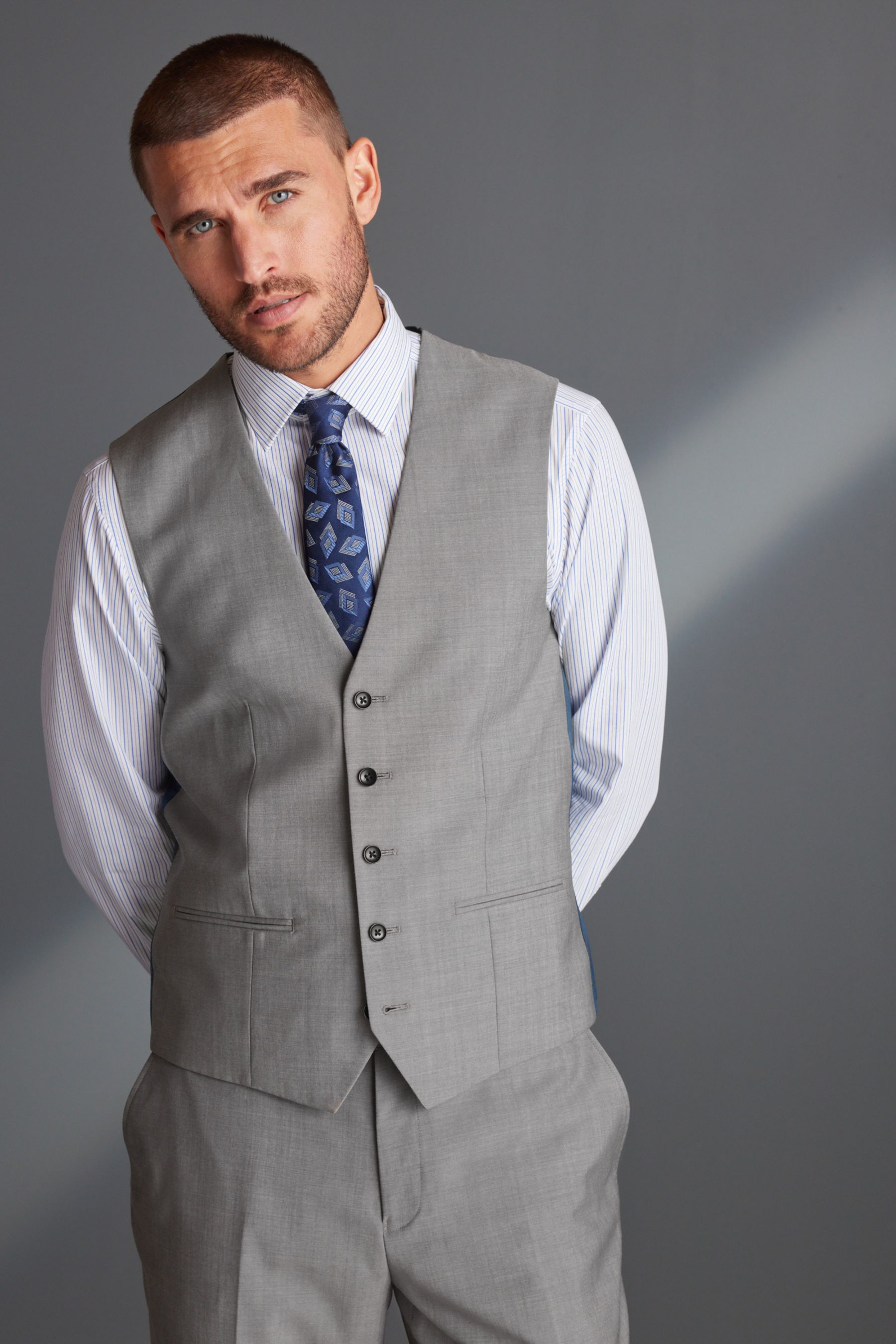 Light grey wool best sale waistcoat