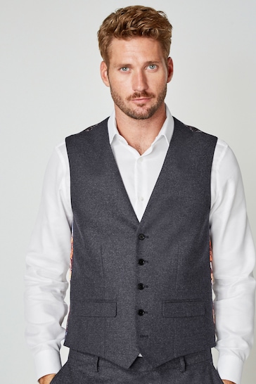 Navy Donegal Suit Waistcoat