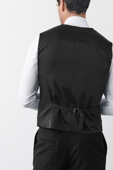 Black Motionflex Stretch Waistcoat