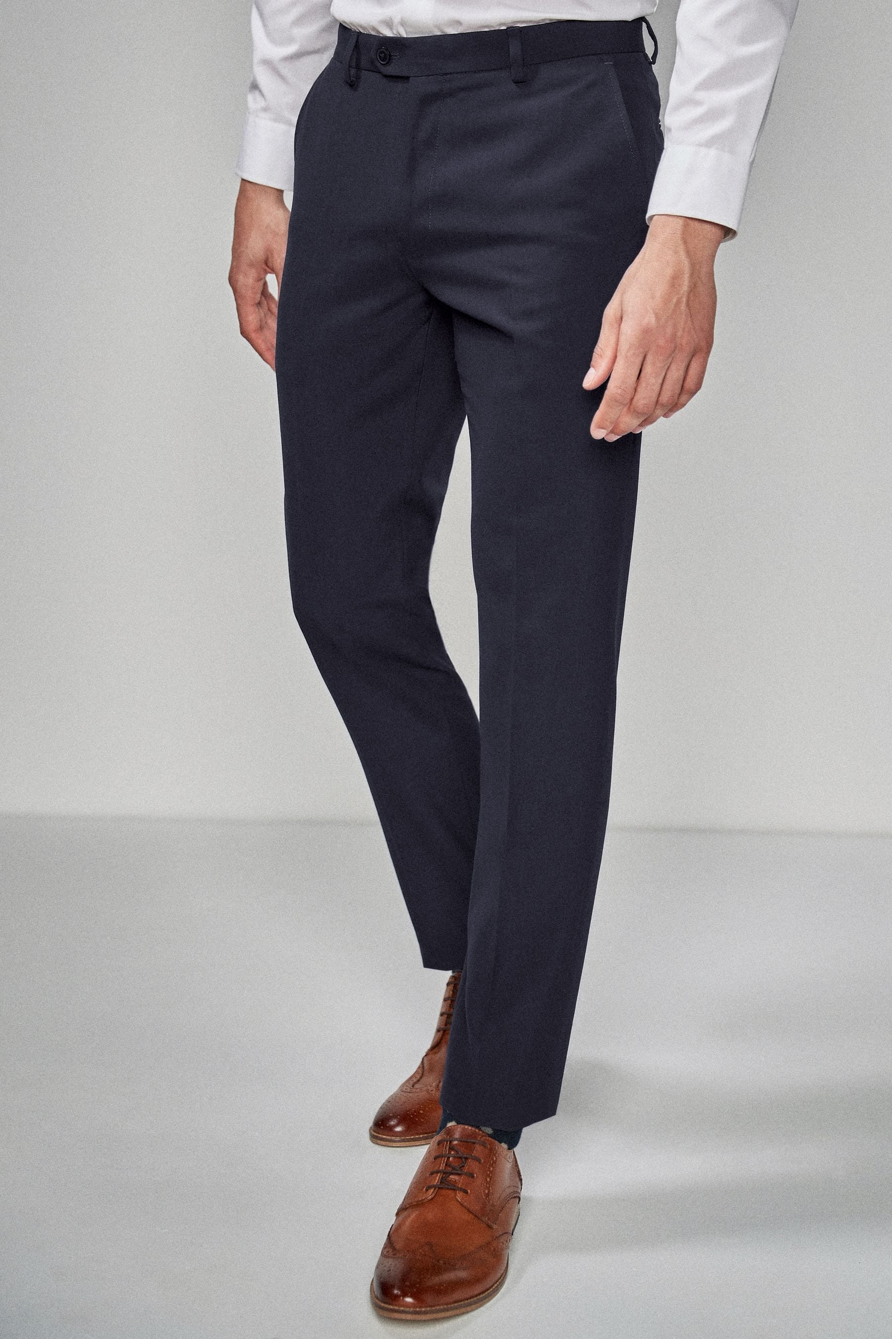 Buy Navy Blue Skinny Suit Trousers from the Next UK online shop