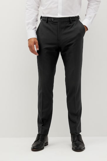 Black Skinny Motionflex Stretch Suit Trousers