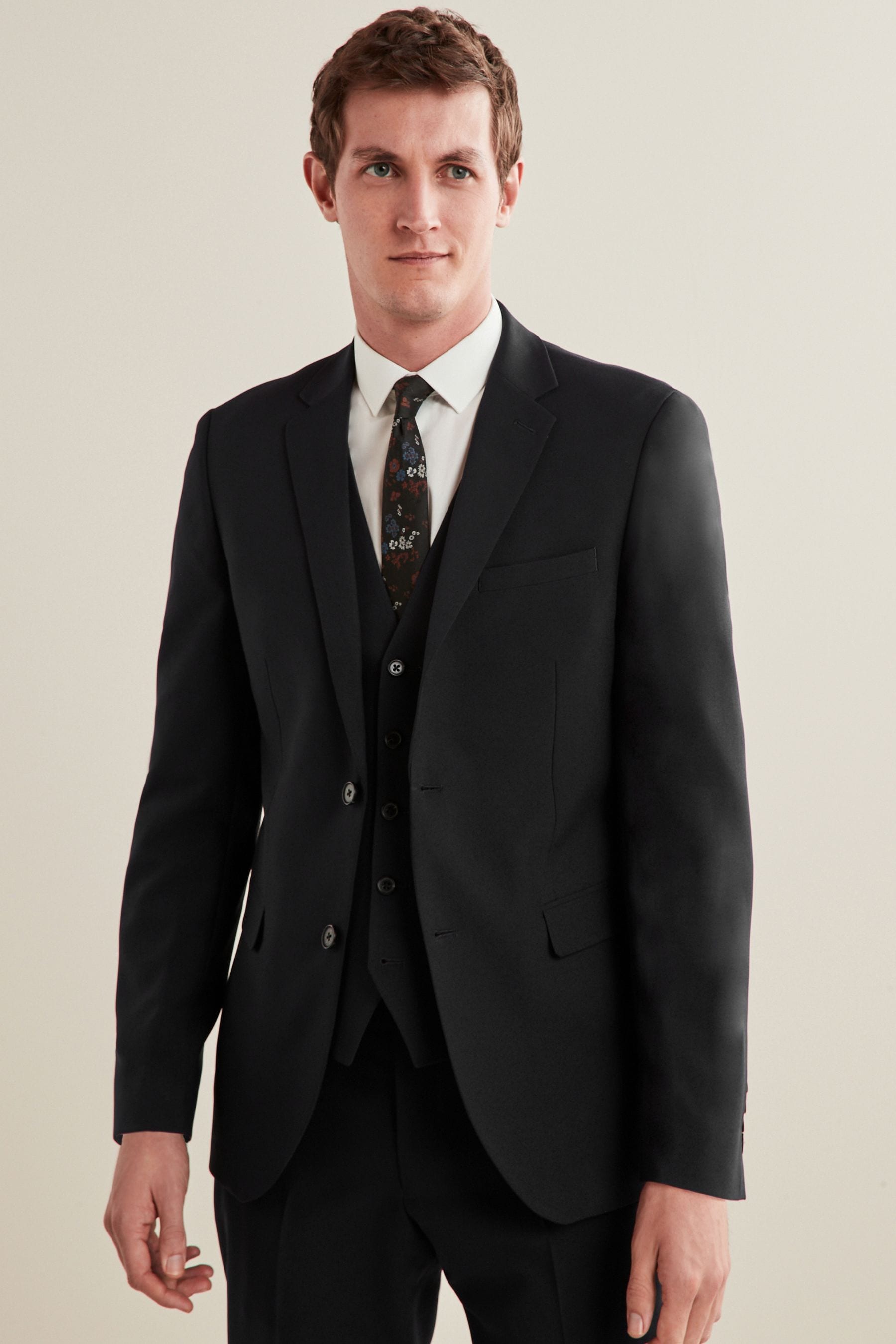 Buy Black Slim Essential Suit Jacket from the Next UK online shop