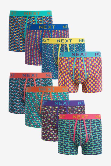Animal Geo 8 pack A-Front Boxers