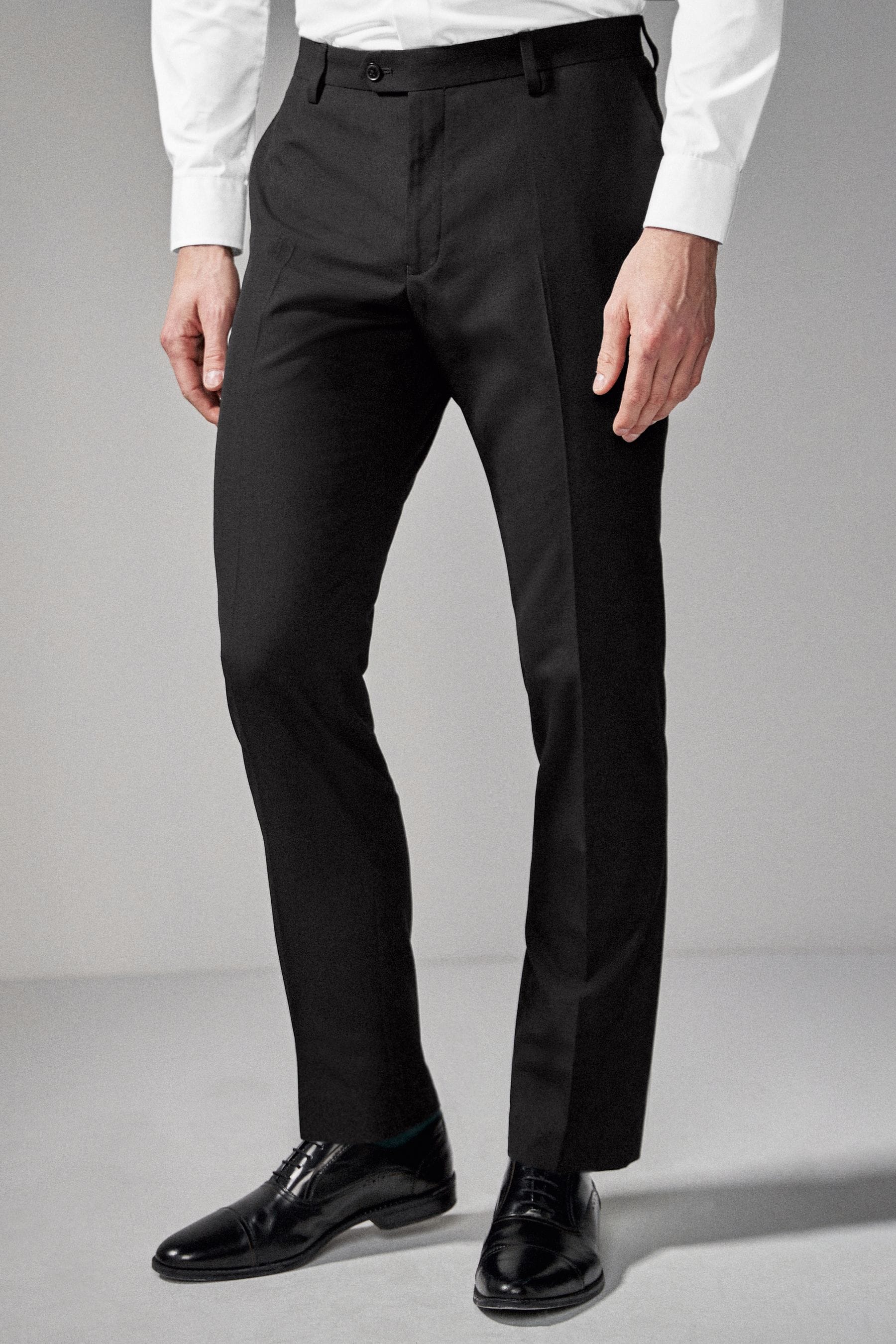 Black slim online fit trousers