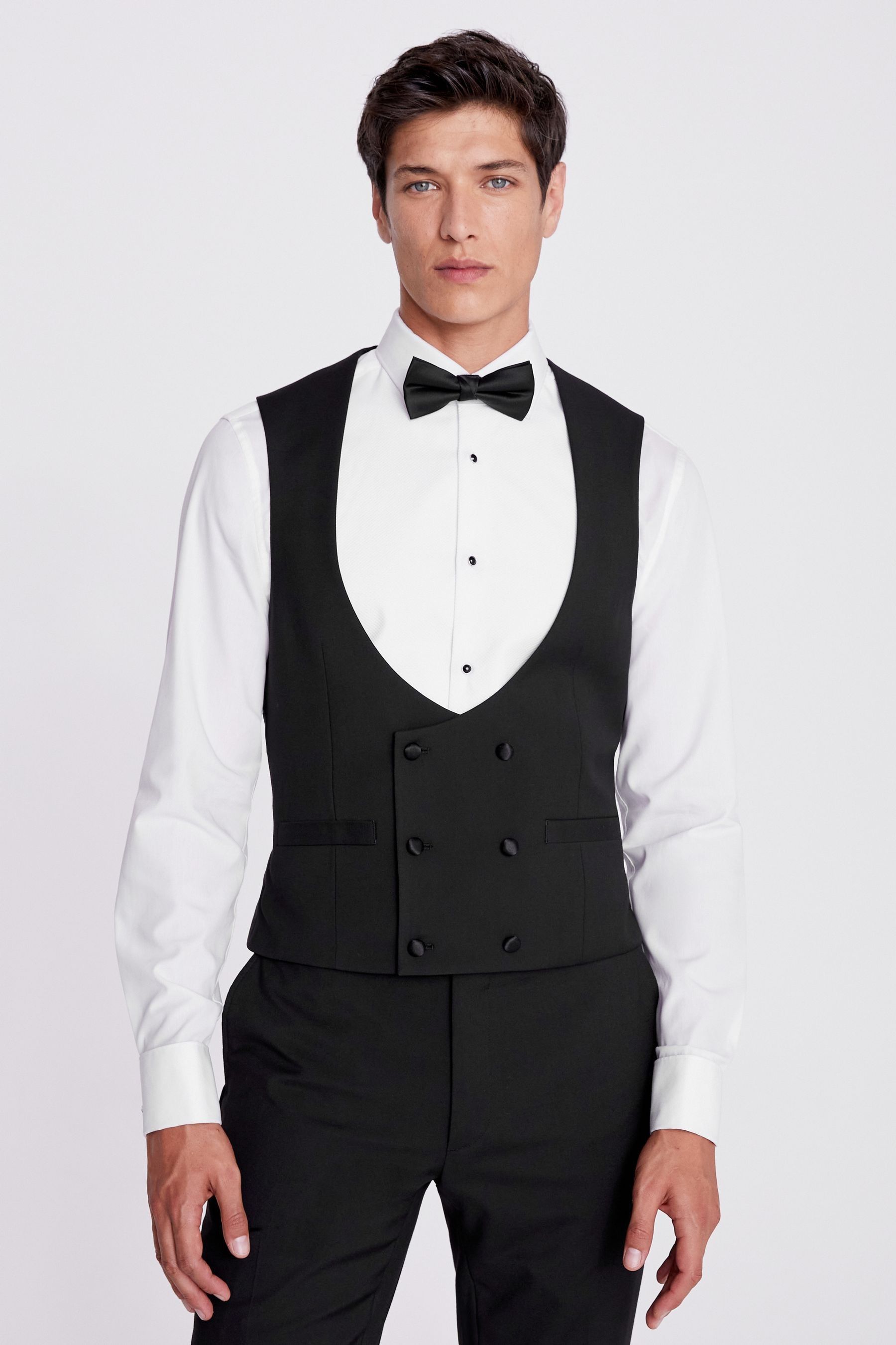 Buy MOSS Slim Fit Black Waistcoat from the Next UK online shop