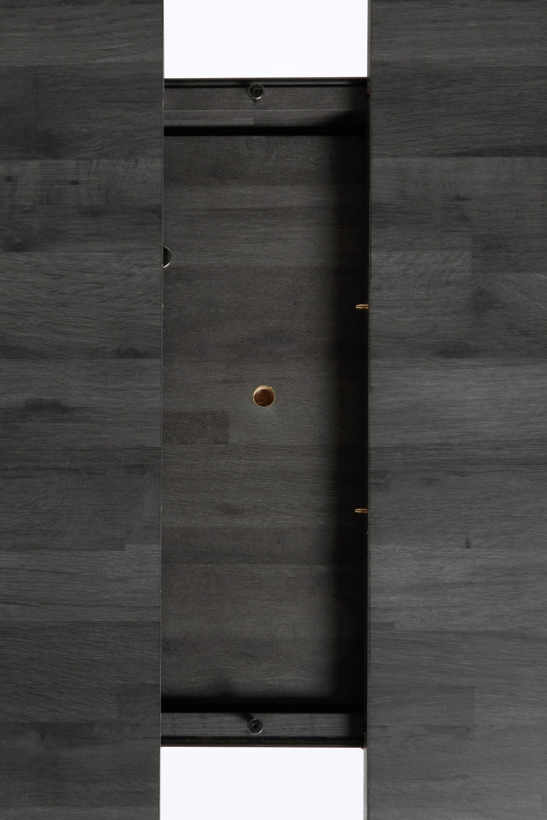 Buy Black Bronx Oak Effect Round 4 to 6 Seater Extending Dining Table