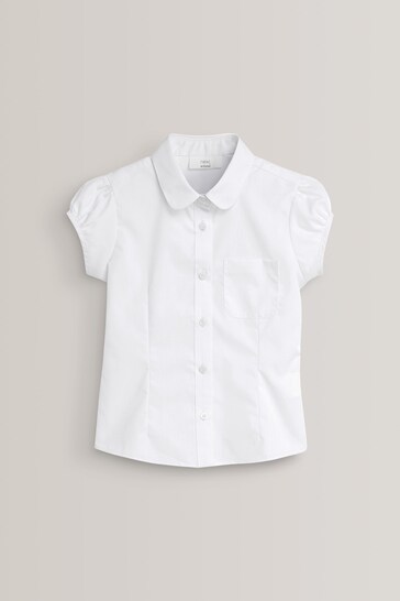 Buy White Puff Sleeve School Blouse (3-16yrs) from the Next UK online shop