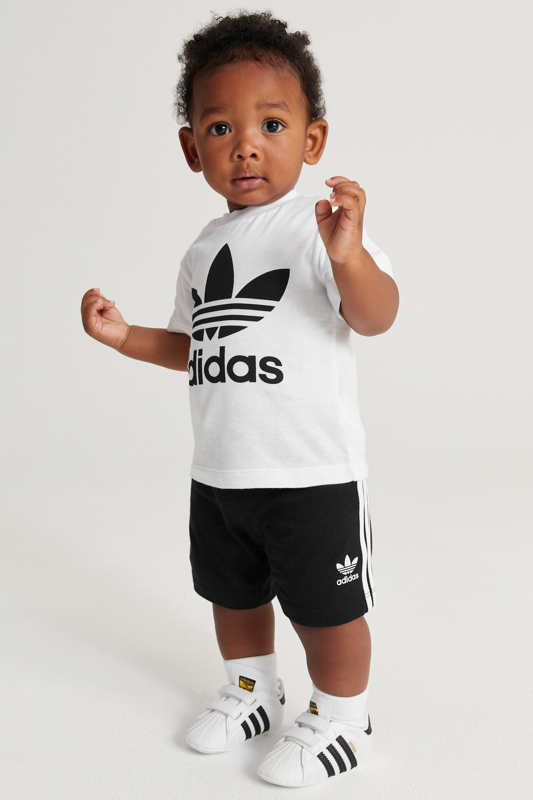 Buy adidas Originals Infant Trefoil T-Shirt and Shorts Set from the ...