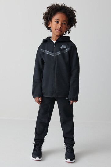 Buy Nike Black Little Kids Tech Fleece Set from the Next UK online shop
