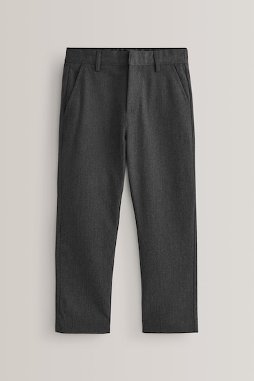 Grey Plus Waist School Formal Straight Trousers (3-17yrs)