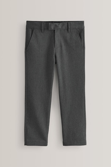 Grey Slim Waist School Formal Slim Leg Trousers (3-17yrs)