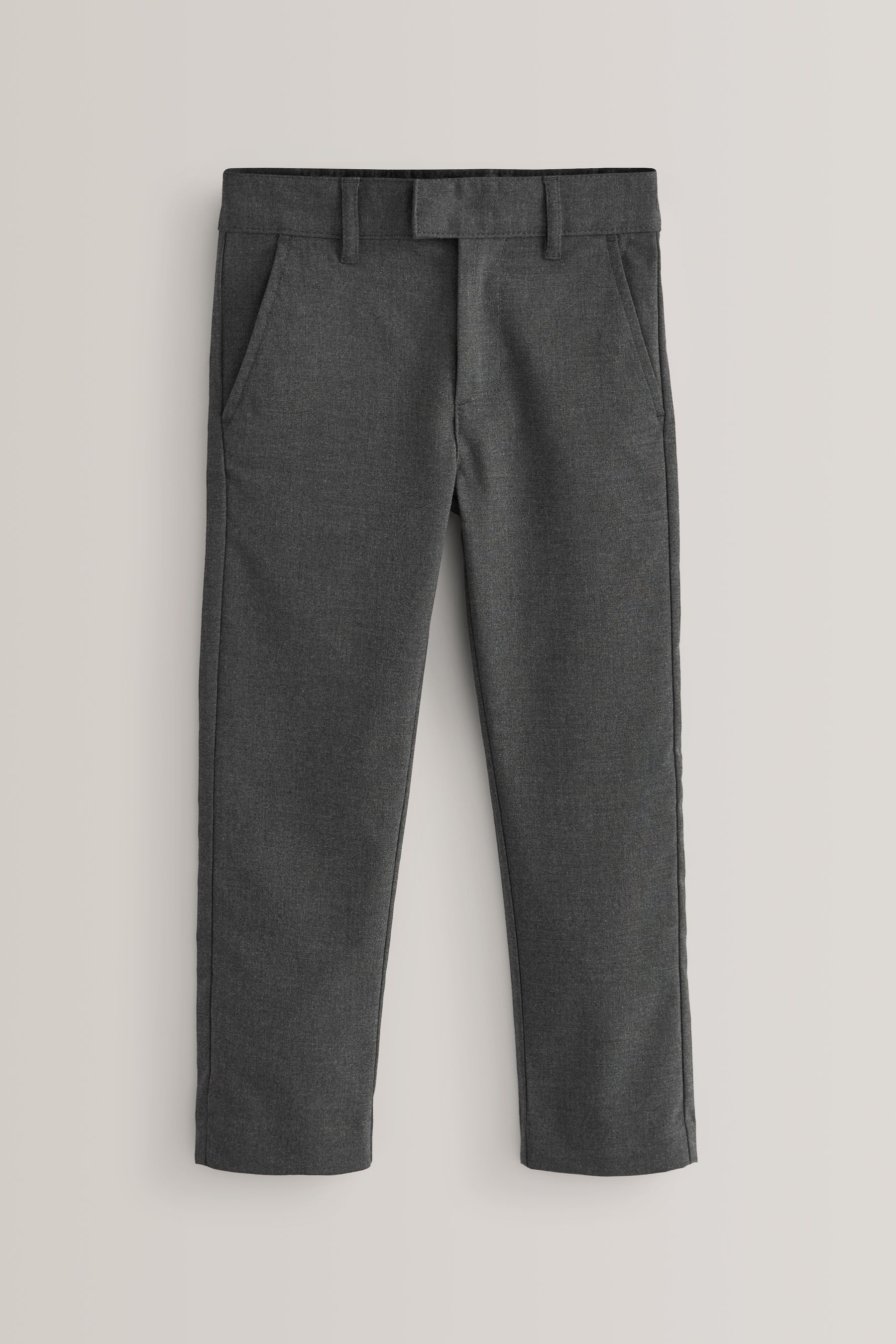 Buy Grey Slim Waist School Formal Stretch Skinny Trousers (3-17yrs ...