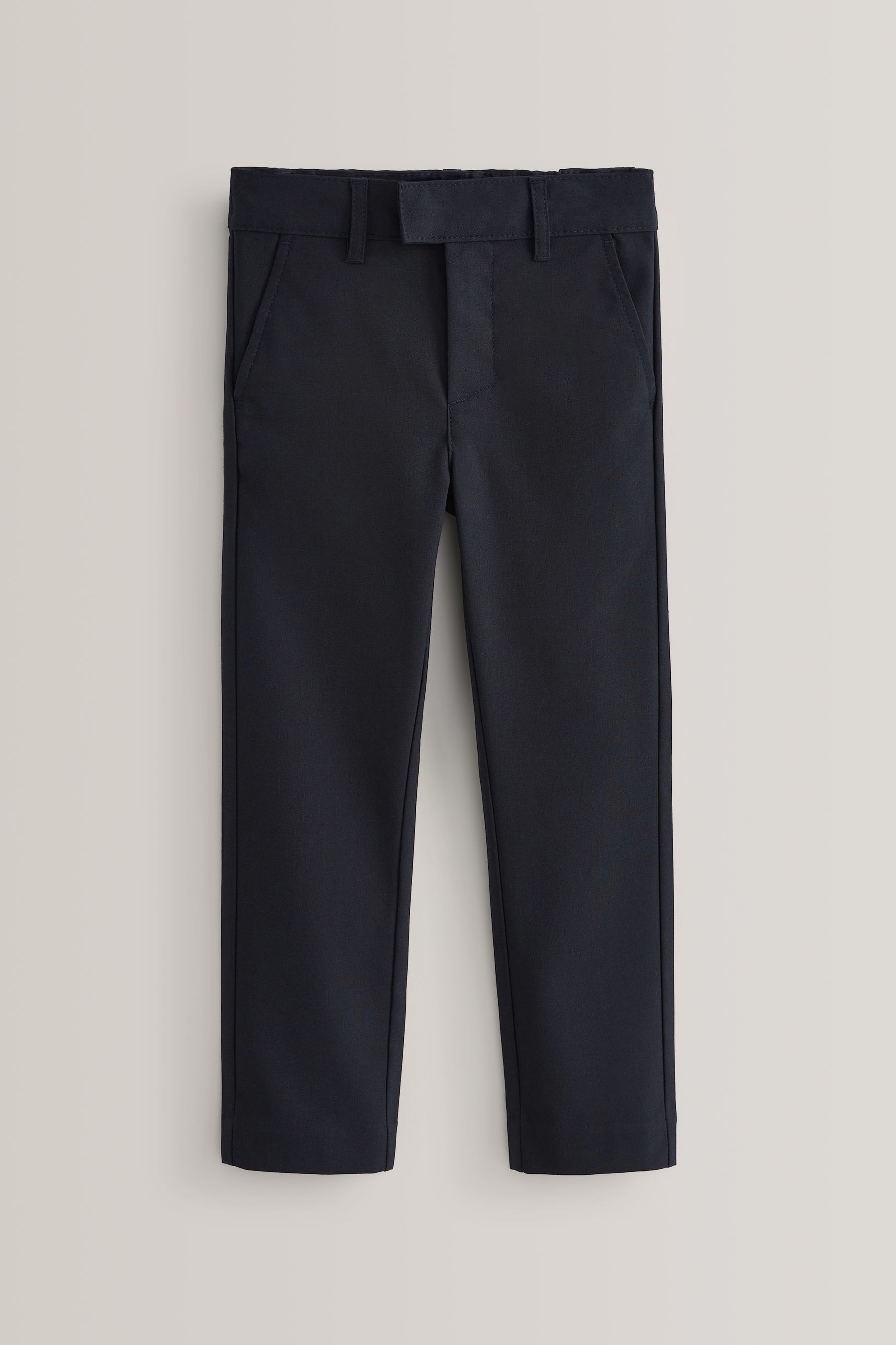 Buy Navy Slim Waist School Formal Stretch Skinny Trousers (3-17yrs ...