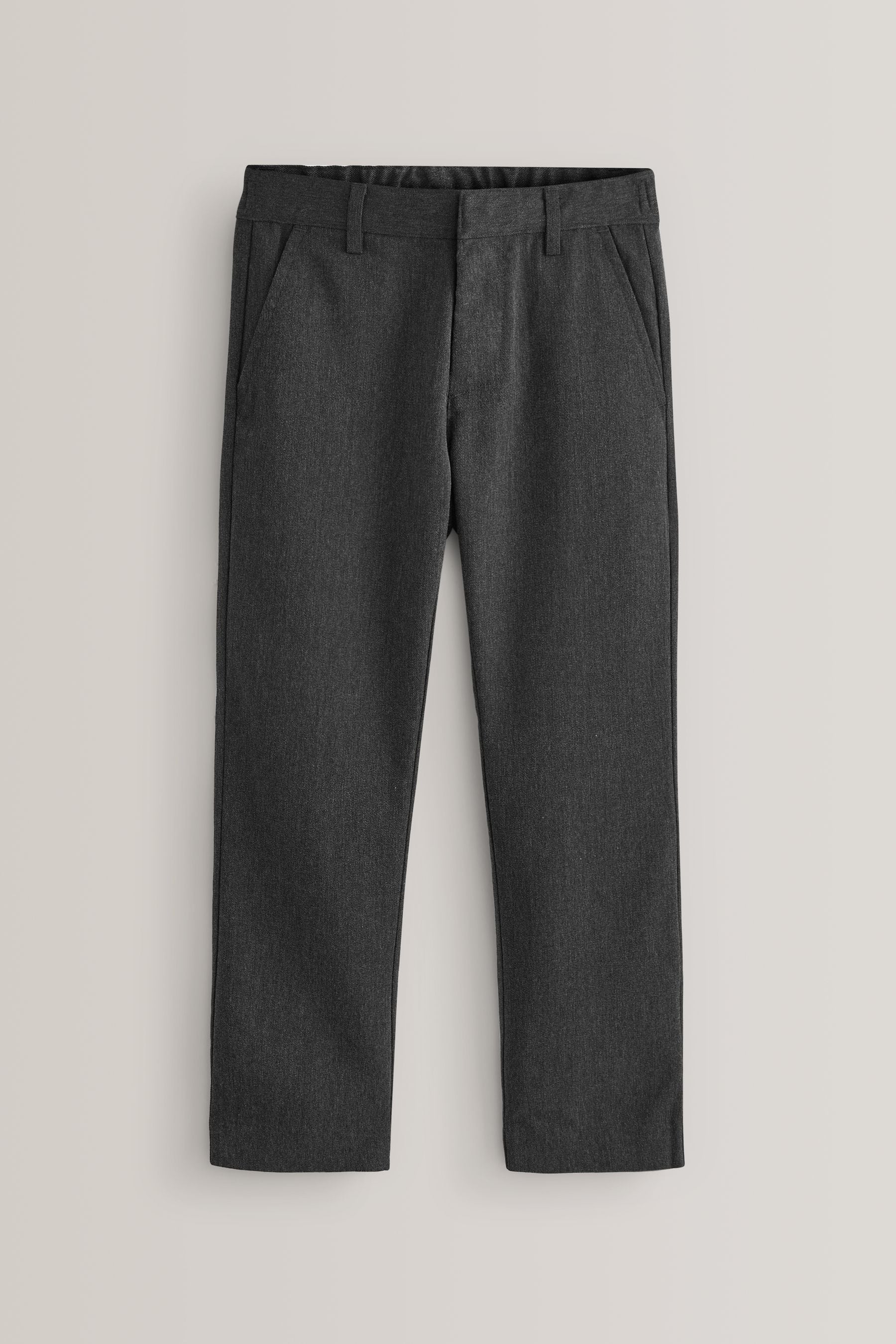 Buy Grey Regular Waist School Formal Straight Trousers (3-17yrs) from ...