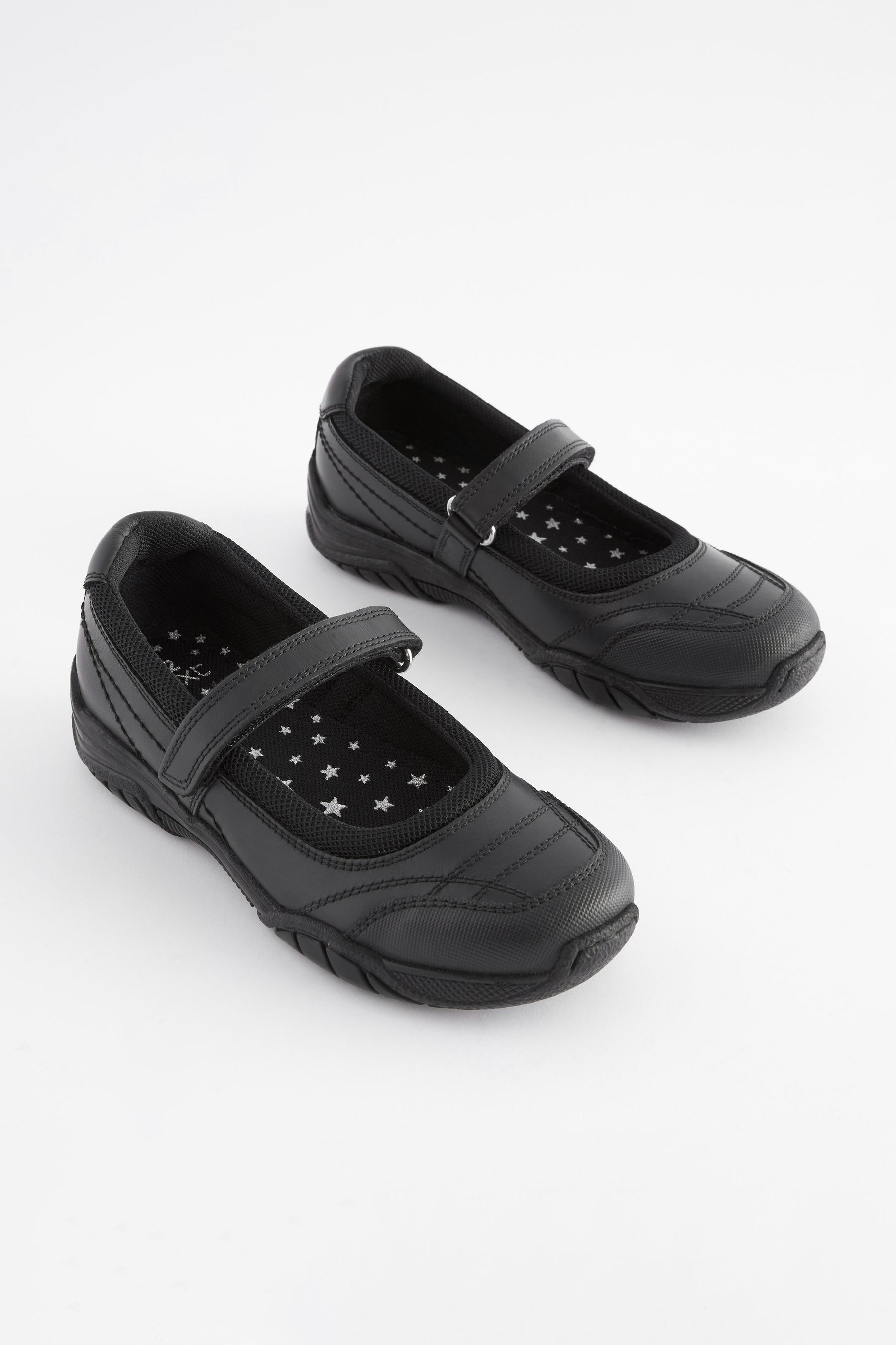 Buy Black Leather Casual Mary Jane Shoes from the Next UK online shop