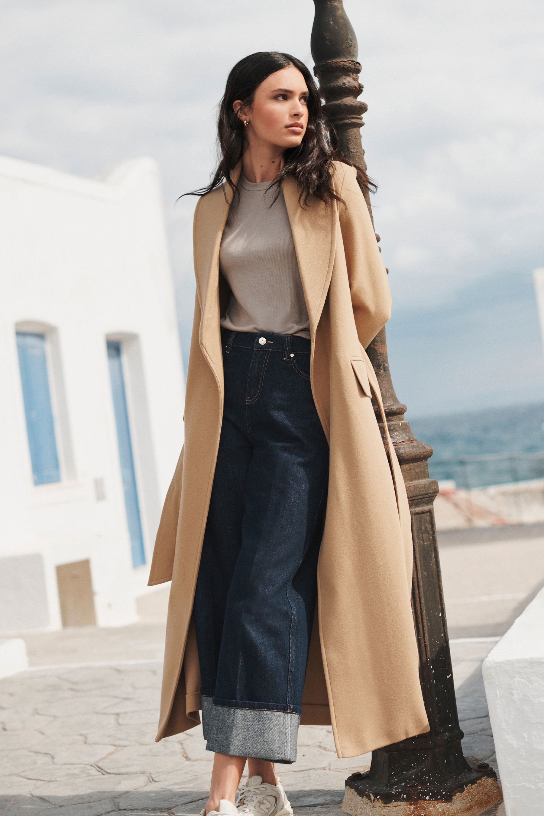 Buy Camel Belted Long Coat from the Next UK online shop