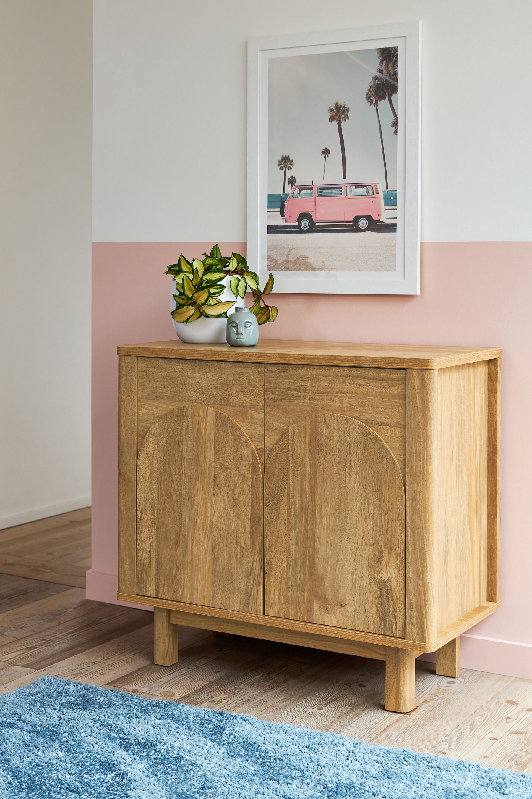 Wood store effect sideboard