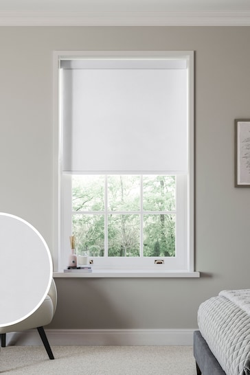 White Solstice Made to Measure Blackout Roller Blind