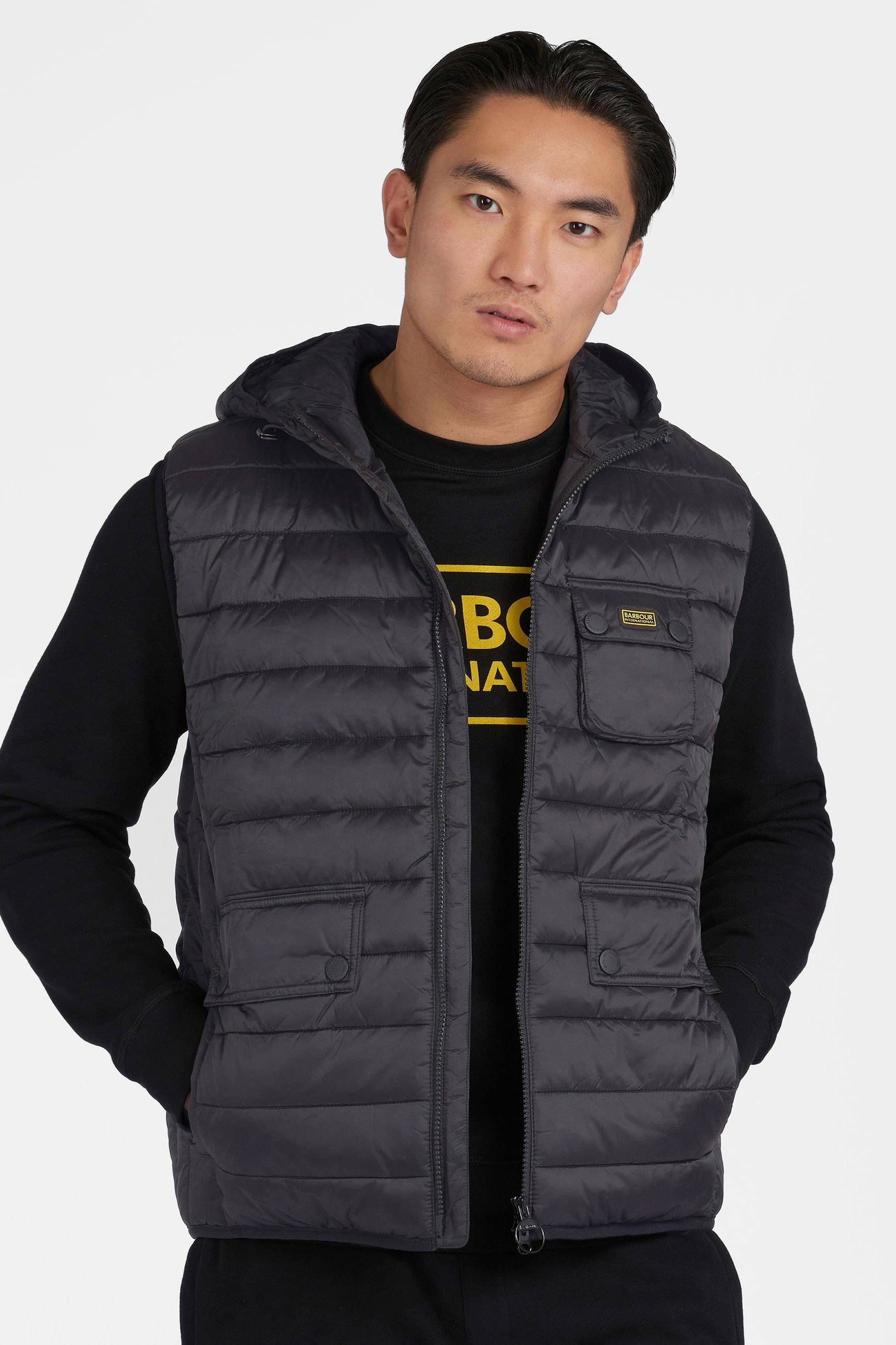 Barbour hooded gilet top