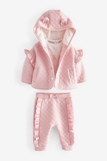Buy Baker by Ted Baker Pink Quilted 3 Piece Set from the Next UK online ...
