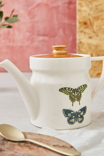 Portmeirion White Botanic Garden Harmony Teapot