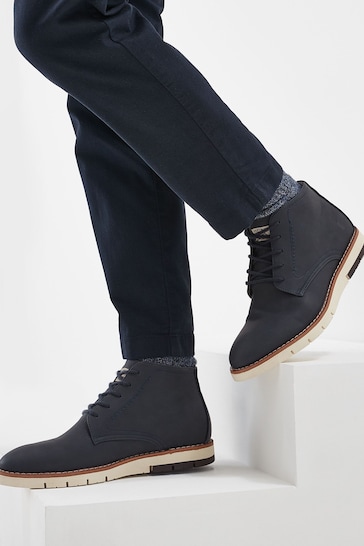 Navy Sports torch-strap Boots