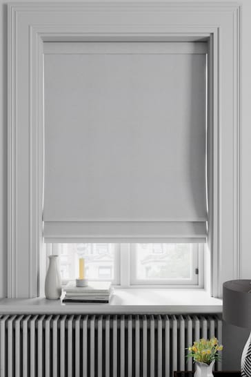 Silver Soho Made To Measure Roman Blind