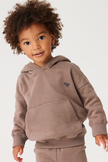 Mink Brown Soft Touch Jersey Hoodie (3mths-7yrs)